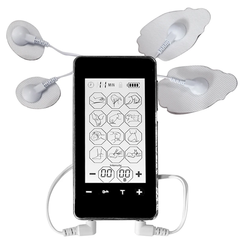 Электронный нейромкулярный фототерапевтический массажер с синим экраном 28