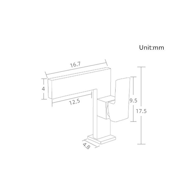 Новый смеситель для раковины в ванную комнату из твердой латуни