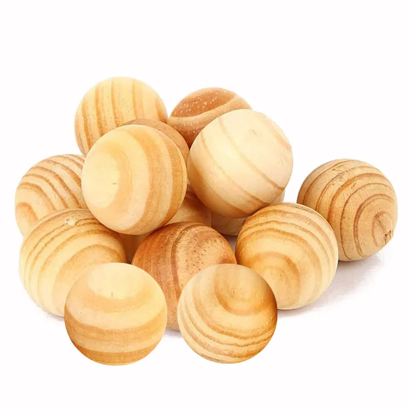 

20/50/100/200 шт., деревянные репеллентные мячи для одежды