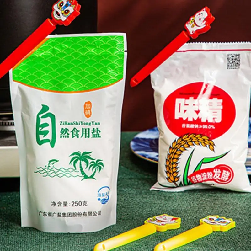 

4 шт. портативные новые кухонные зажимы для хранения еды, закусок, герметичные пакеты, зажимы, зажимы, магнитные наклейки для холодильника, кухонные инструменты