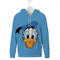 disney donald duck animation hoodie 3d autumn and winter mens womens super dalian hoodie harajuku sweatshirt minimalist unisex