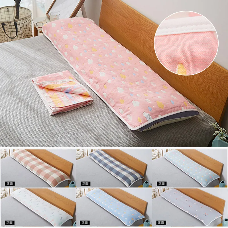 

Мягкое хлопковое полотенце Hoiime для подушки для тела, длинная подушка для дома, модель 55x13, 0 см/55x16 см/55x190 см, наволочка для кровати, домашний д...