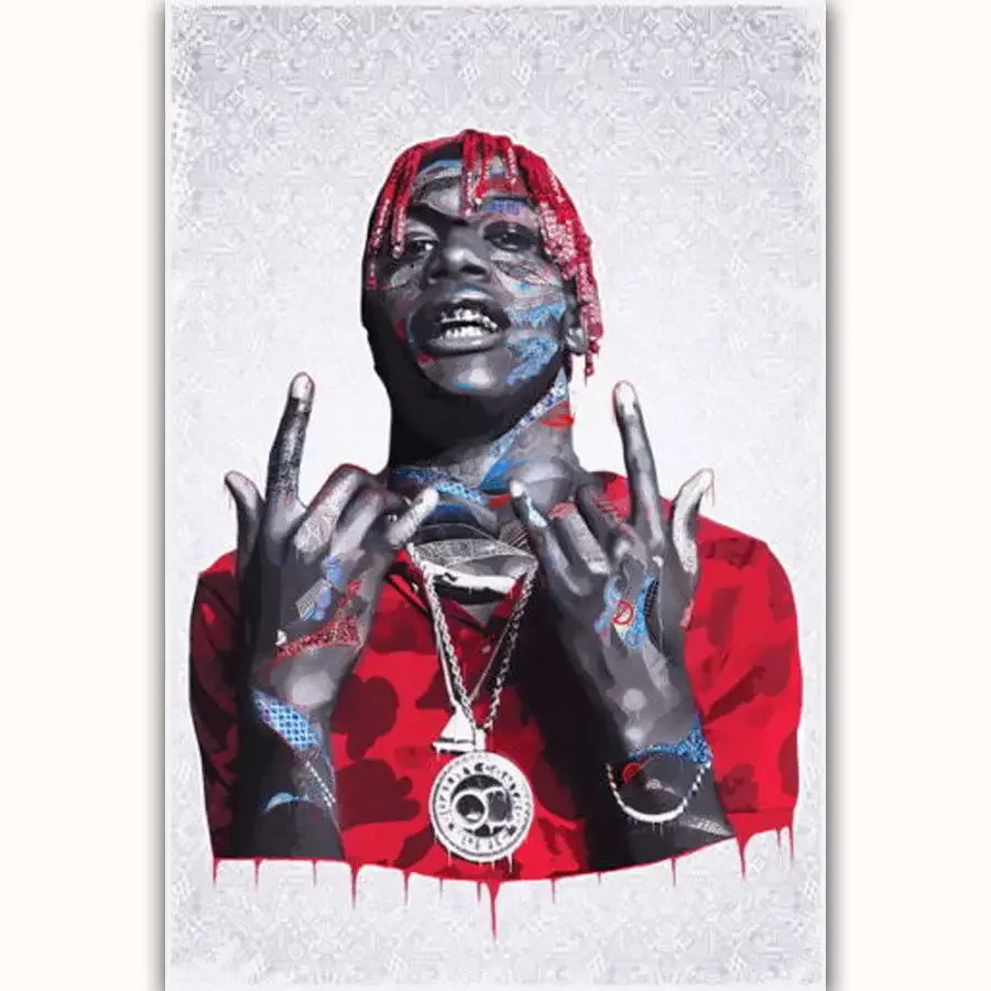 Горячая новинка Lil Yachty США Хип-Хоп Рэпер Звезда-Шелк Художественный Плакат