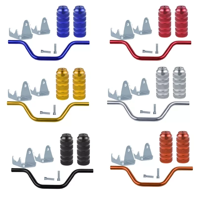 

Durable Folding Footrests Aluminum Alloy Rear Pedals for Motorcycle Bicycle Durable Motocross Foot Pegs Pedals