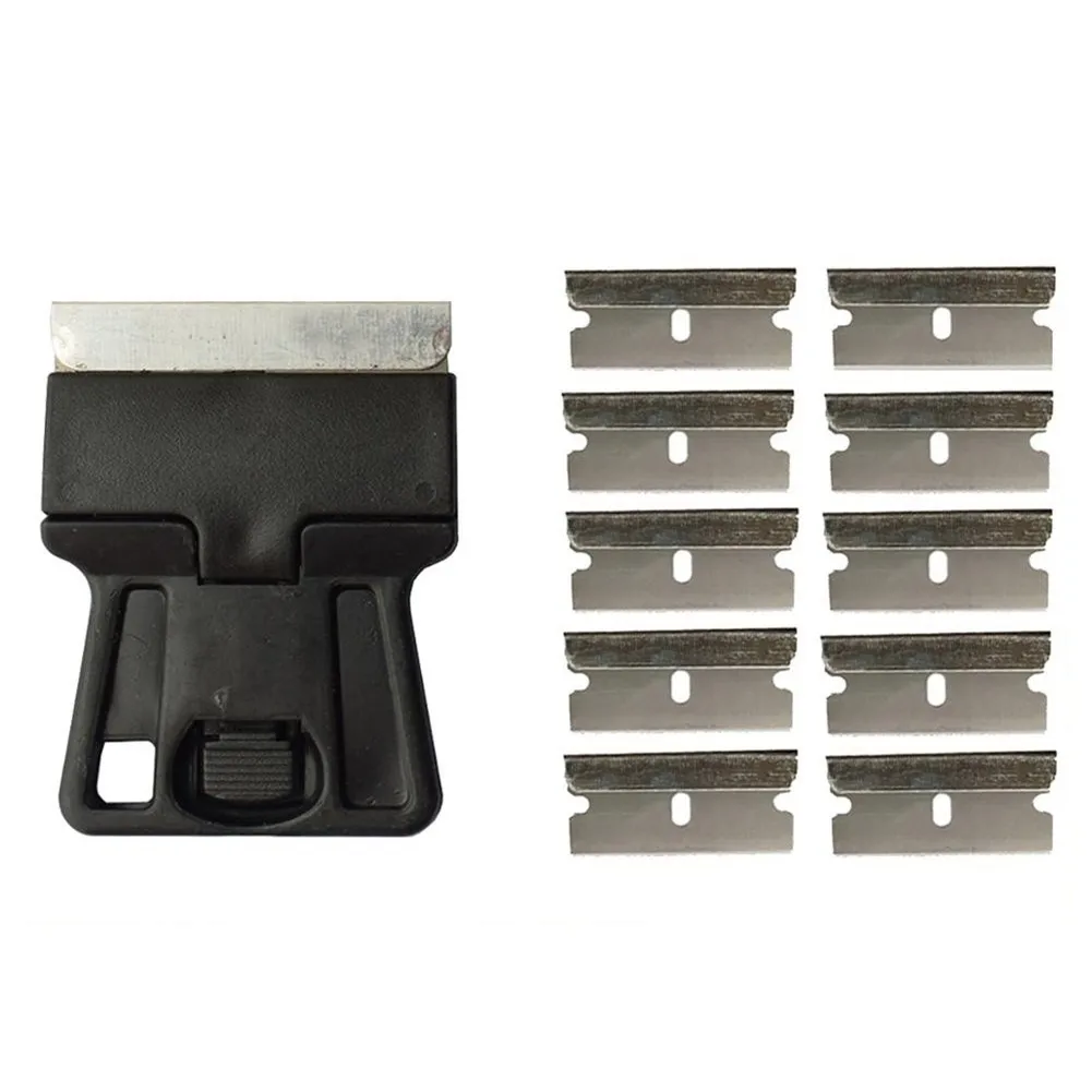 

Black Razor Blade Glue Removing Tools High Carbon Blade Mini Silver Spare Carbon 10pcs New Nice Portable High Quality