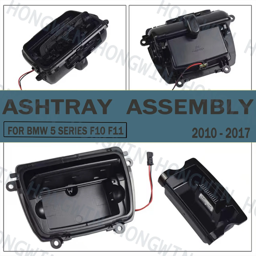 

New Black Plastic Replacement Center Console Ashtray Assembly Box Fit For Bmw 5 Series F10 F11 F18 2010-2017 51169206347