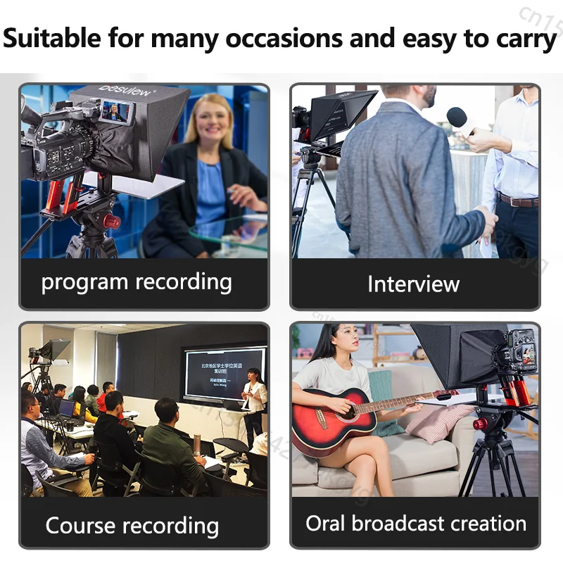 Bestview TP150 15 inch Teleprompter Recording Portable Teleprompter For Tablet iPad DSLR Camera Prompting Inscriber Reader