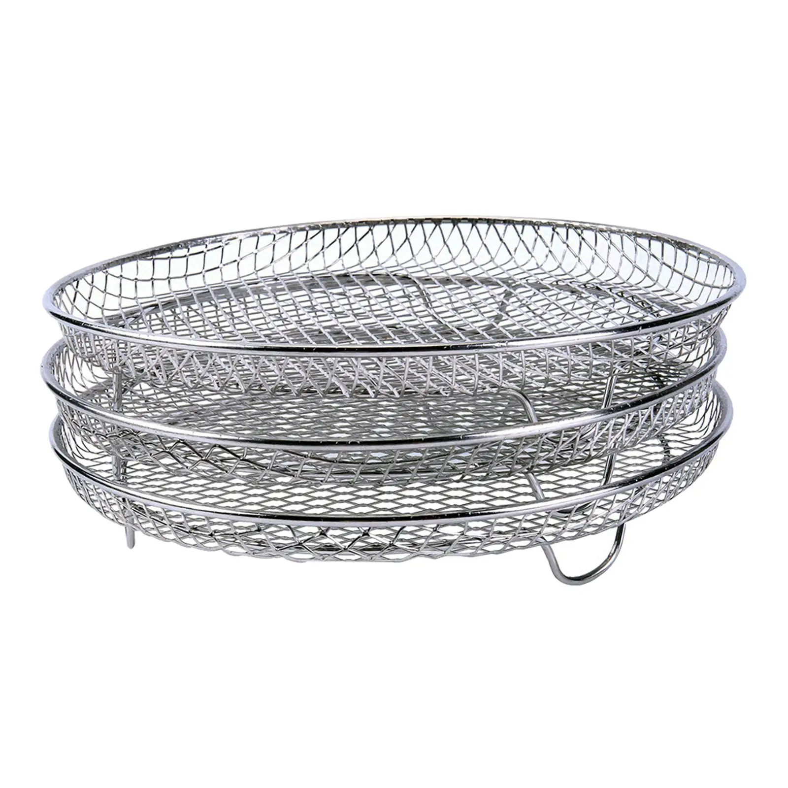 

3-Tier Dehydrator Stand Accessories Stainless Steel Dehydrating Tray for Instant Air Fryer Vegetable