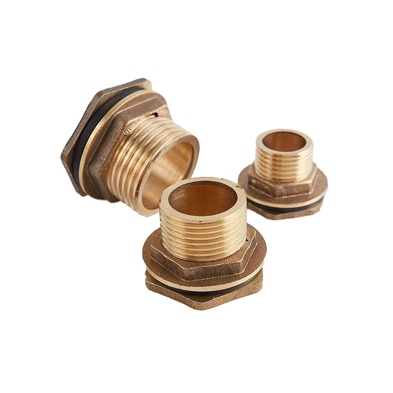 

Brass Water Tank Connector 1/2" 3/4" 1" BSP Threaded Male Pipe Plumbing Fittings Bulkhead Nut Jointer