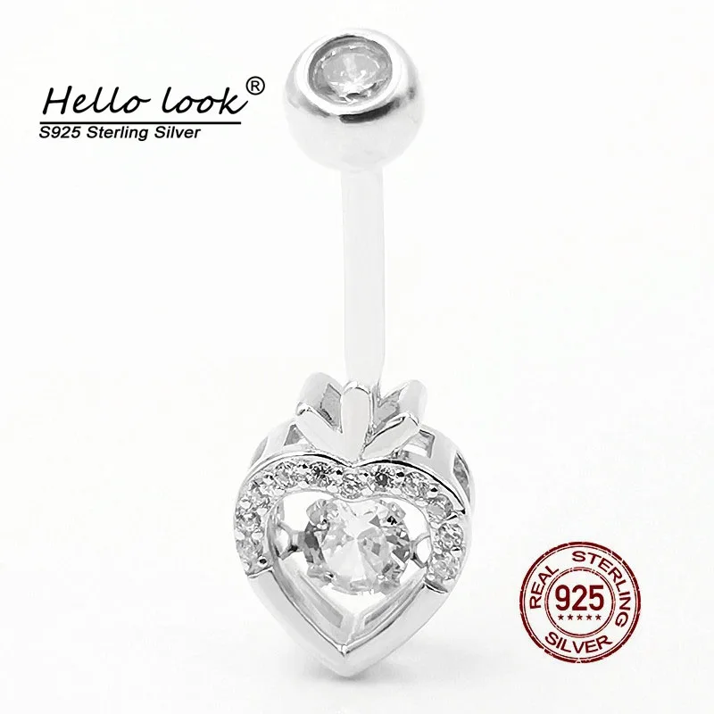 

Пирсинг для пупка HelloLook с клубничкой, серебро 925 пробы, кольца для пупка, пирсинг для живота, пикантные женские украшения для пирсинга тела