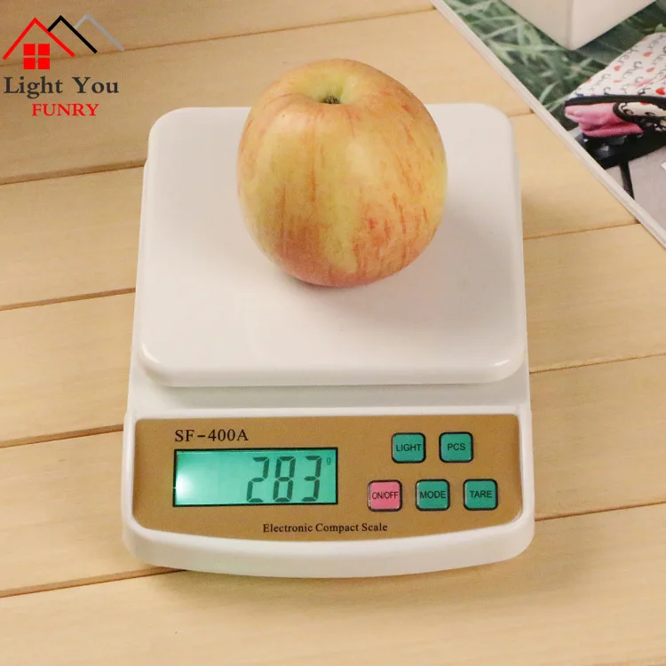 

10Kg X 1g Digital Postal fruit Kitchen Diet counting Weighing balance electronic scales with backlight