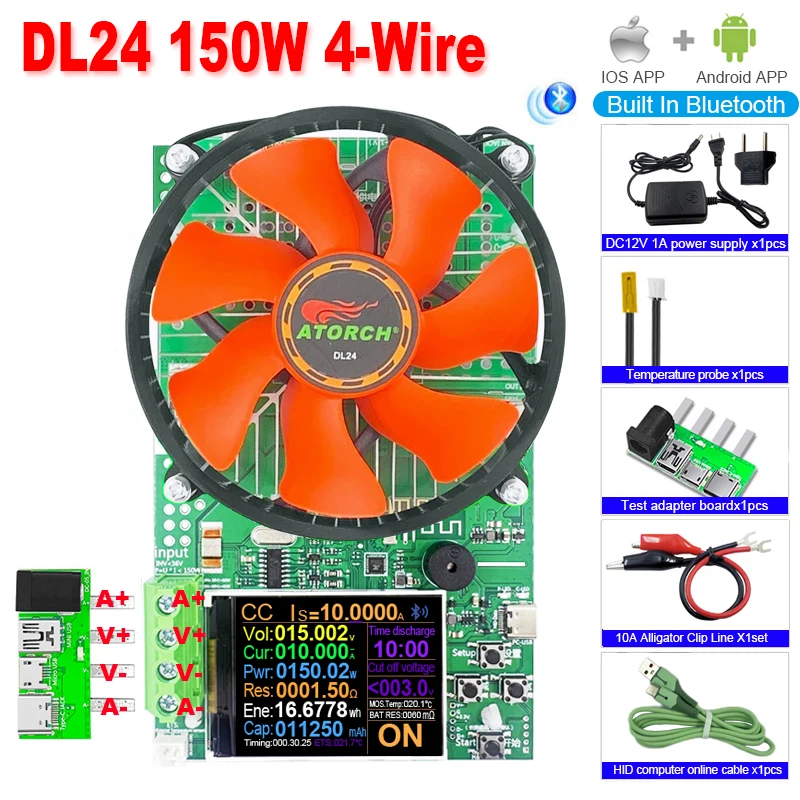 

ATORCH DL24 Тестер аккумуляторов