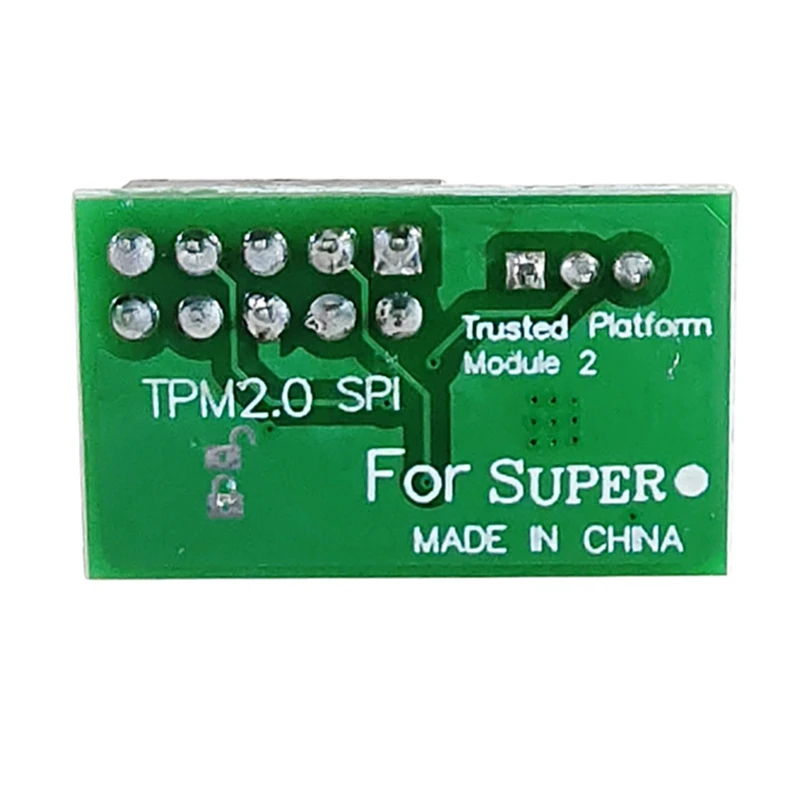 1 шт. 10-контактный модуль SPI TPM 2 0 зеленый надежная платформа для супермикро