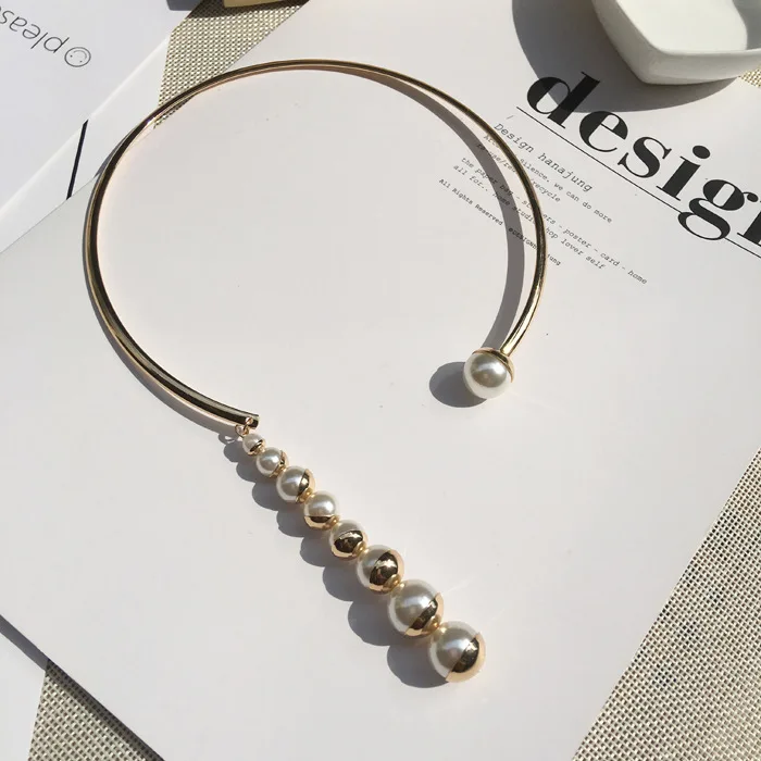 

Европейский и американский темпераментный Модный Универсальный жемчужный воротник короткая ключица ожерелье Женские аксессуары