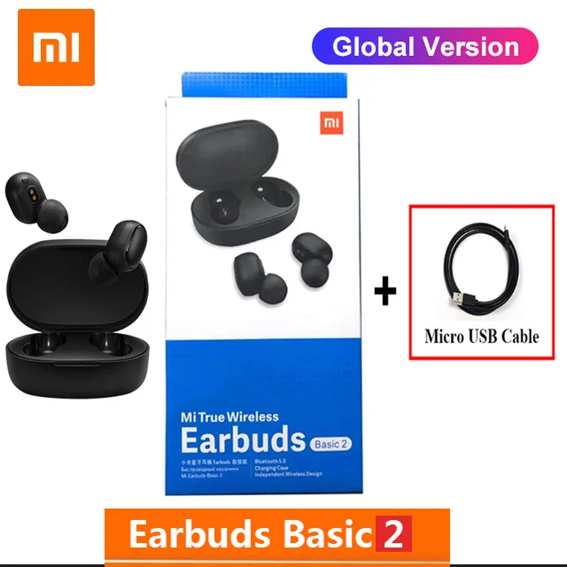 

Xiaomi Redmi AirDots 2 Беспроводная Bluetooth 5,0 Redmi Airdots S стерео сабвуфер BT 5,0 электронная гарнитура с микрофоном