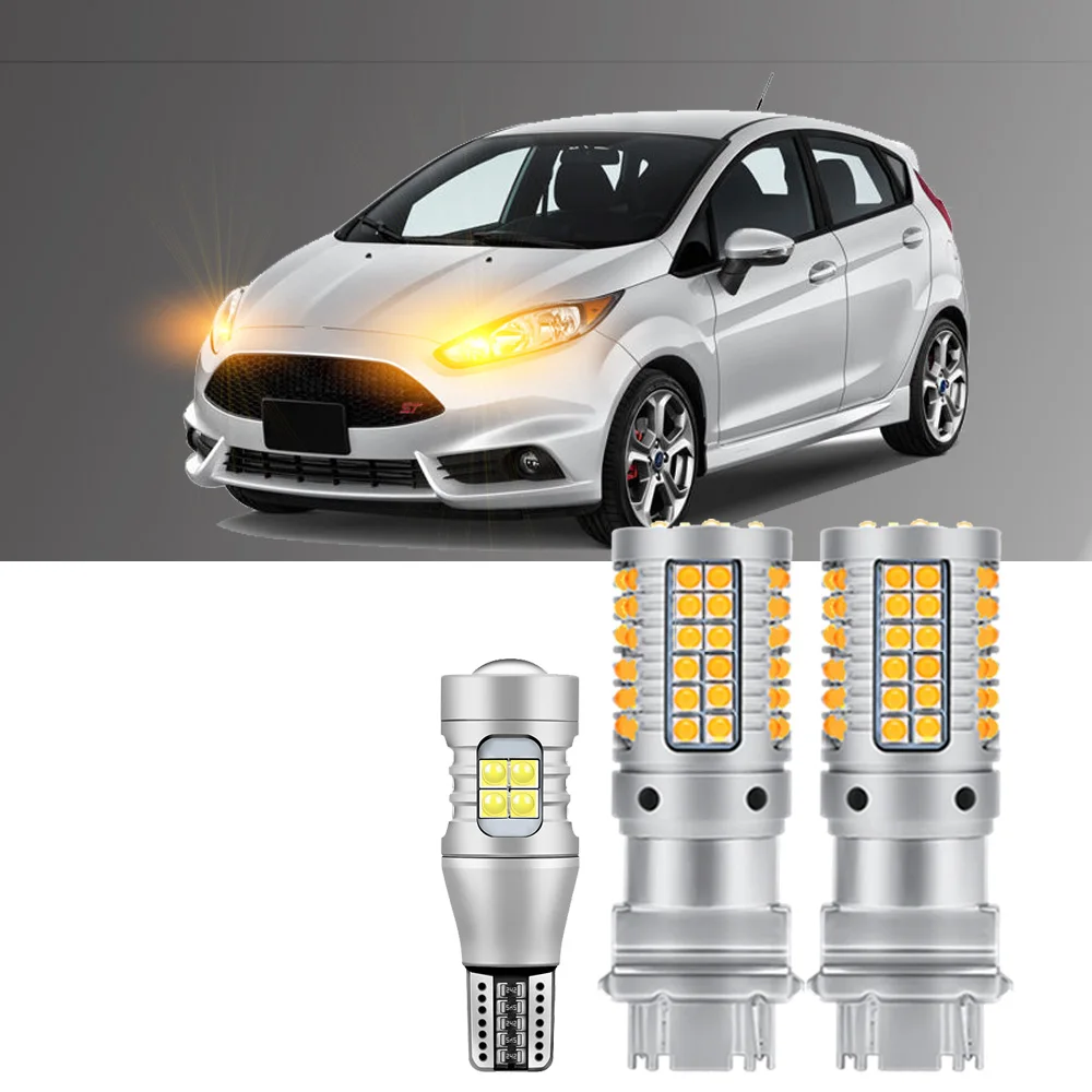 

2 шт. для Ford Fiesta 2014 2015 2016 2017 2018 2019 светодиодные лампы Внешние поворотники резервные лампы Canbus
