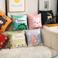 decorative pillows for sofa cartoon kawaii dinosaurs baby pillow case car office chair pillowcases for pillows home decor 45x45