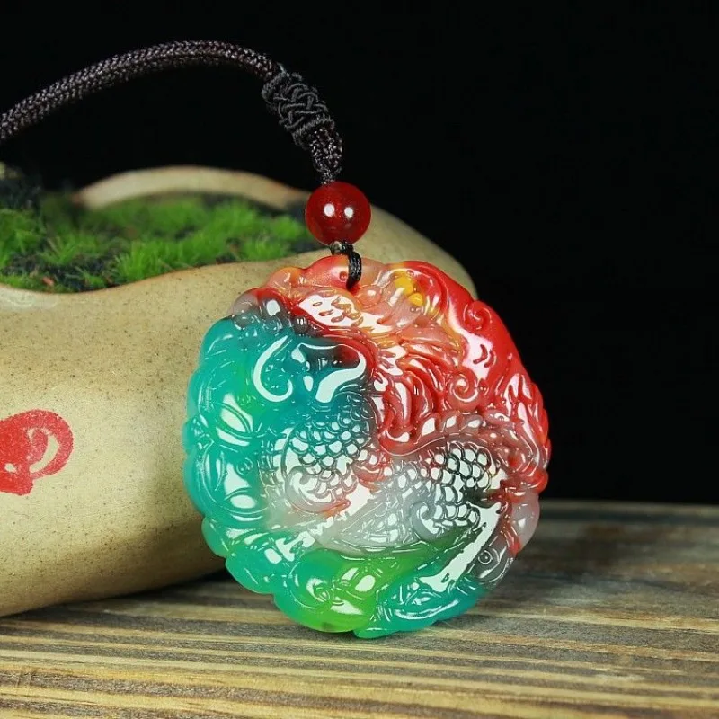 

Colorful Yuyuan Brand Kirin Gift Pendant Carved Joker Pendant for Men and Women.