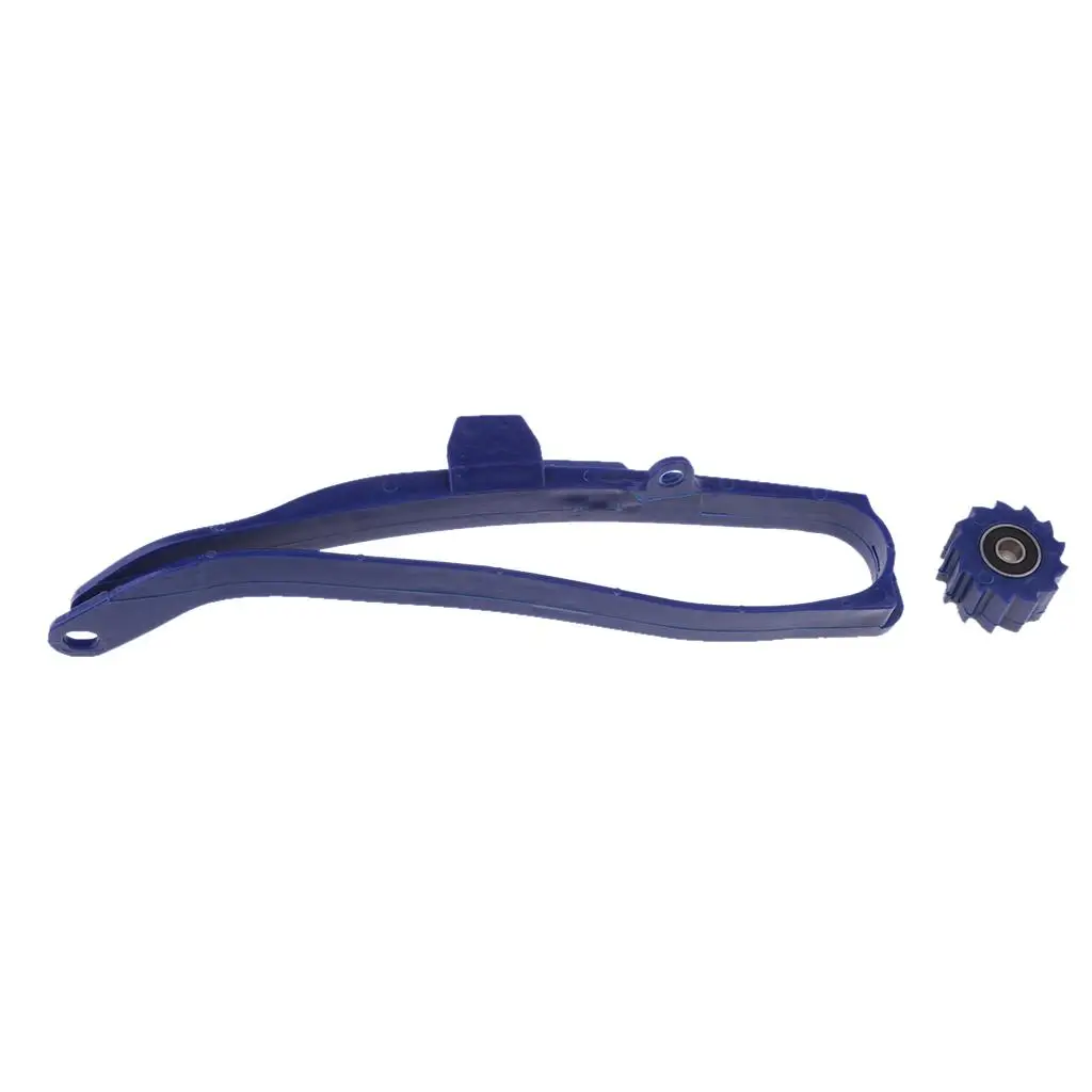 

Chain Slider Guide Guard w/ Lower Roller for 6 16 F 09-17 (Blue)