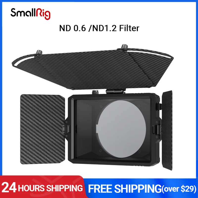 

SmallRig 4 x 5.65 ND Filter/4x5.65 ND1.2 Filter Square Filter Compatible with Matte Box for Video or Film Shooting 3588