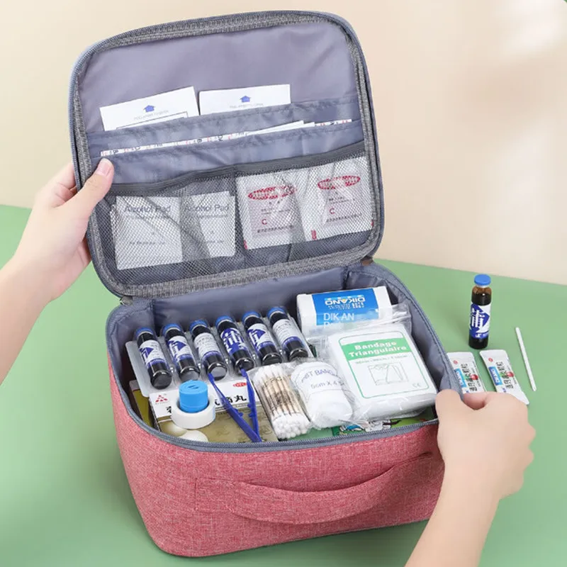 

Travel Medicine Box Storage Organizer Sack Emergency Medical Case Mini Outdoor First Aid Kit Portable Accessories Supplies Items