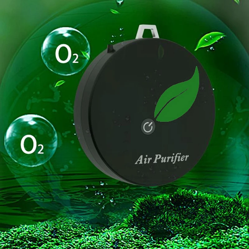 

Air Purifier Household Negative Ion Air Purifier, Portable Necklace, for Adults and Children,Black