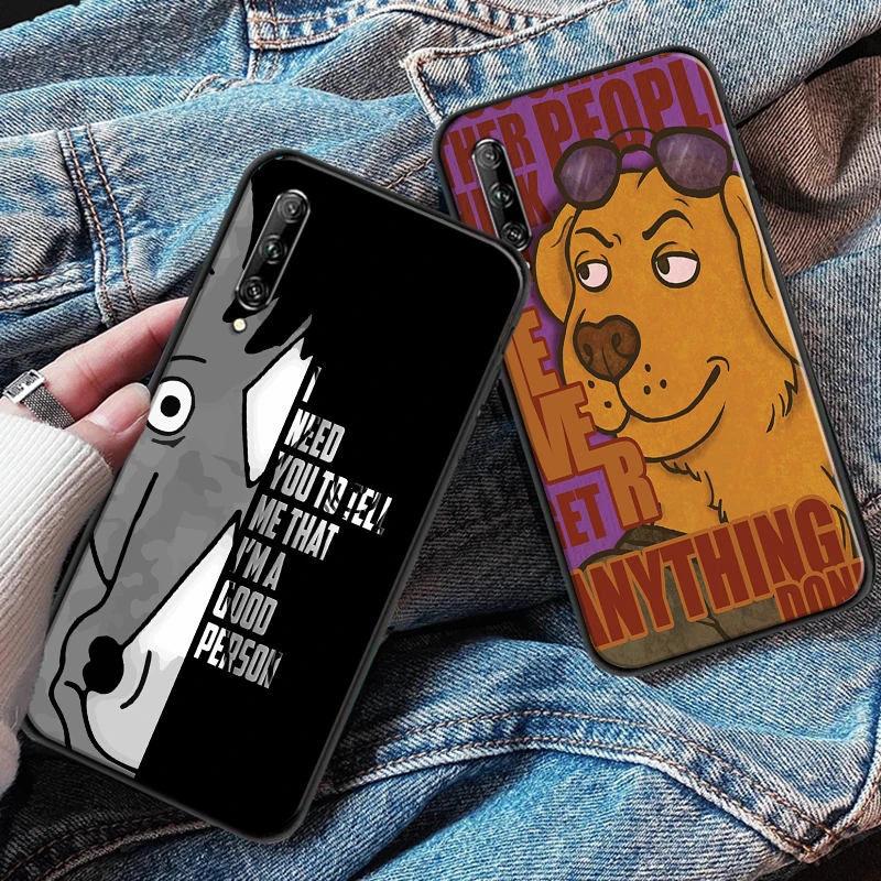 

Funny Cartoon Horse Phone Case For Huawei P Smart Z 2019 2021 P20 P30 P40 Lite Pro Plus Funda Soft TPU Coque Back Cover