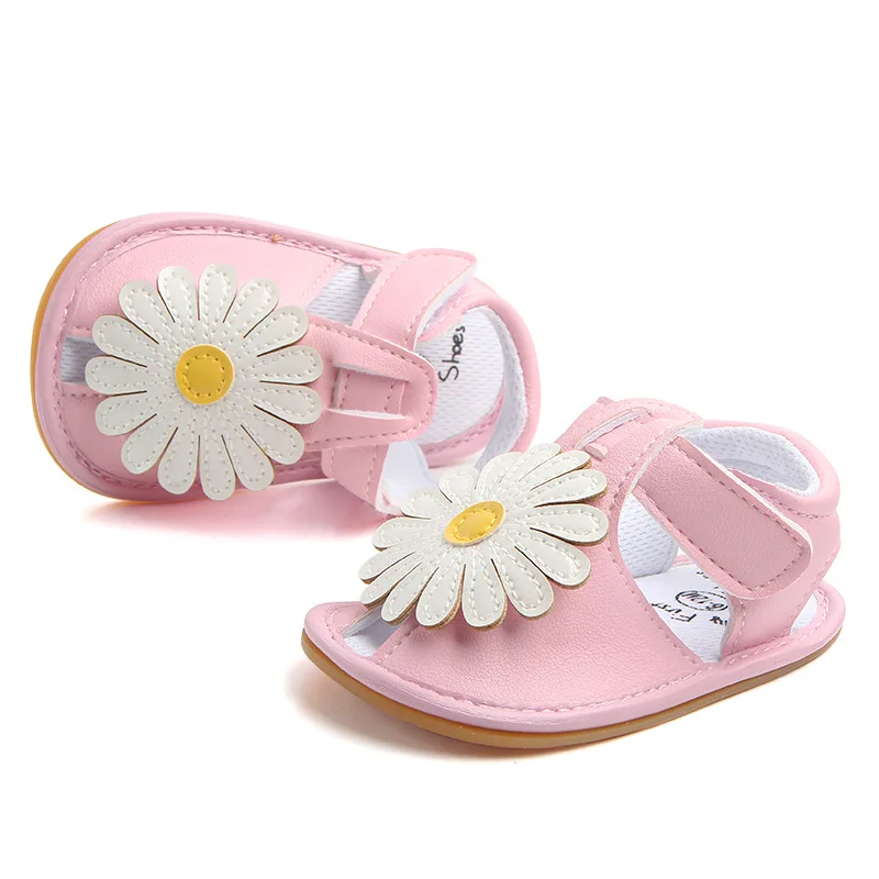 

Soft Sole Infant Toddler First Walkers Baby Girls Shoes Sun Flower Little Girl Sandals Infant Shoes
