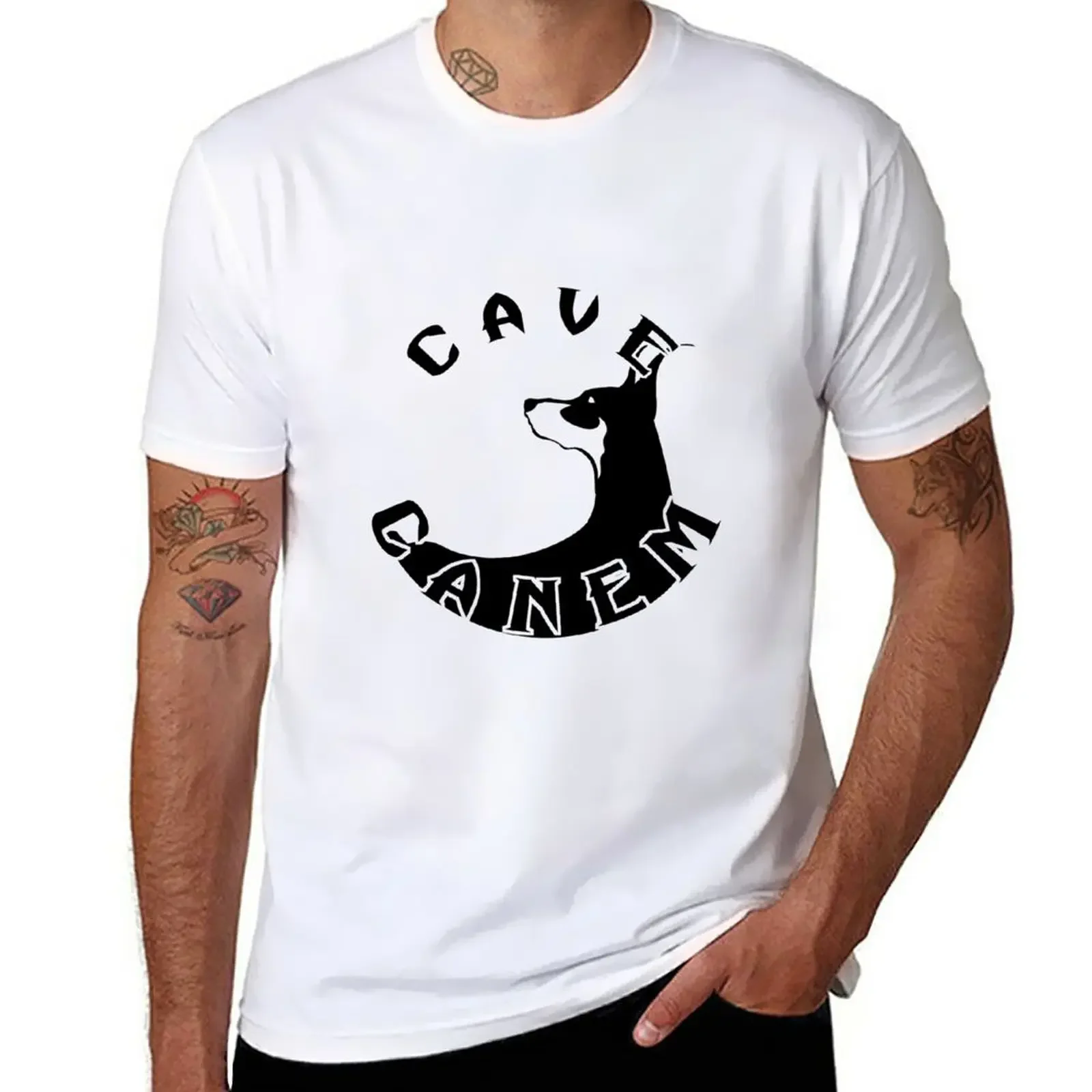 Doberman Pinscher-пещера Canem T-Shir t-shirt s graphic tees vintage tee baggy shirt t для мужчин