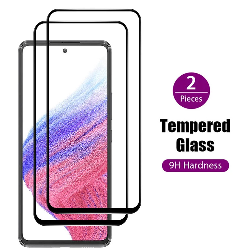 

2Pack Tempered Glass Case For Samsung A33 A53 A73 5G HD Film Samsun Galaxy A13 A23 Samusng A 13 23 33 53 73 Glas Protective Film