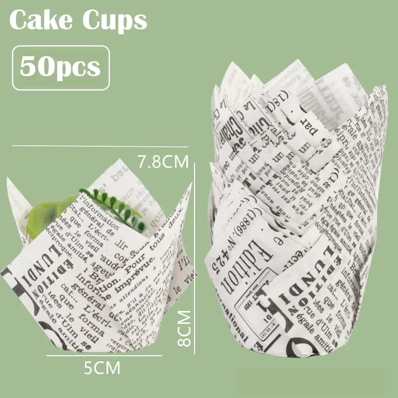 CZSAE силиконовые формочки для кексов 50 шт