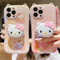 2022 new sanrio hello kitty cute cartoon phone cases for iphone 13 12 11 pro max xr xs max x 78plus cover women girls y2k