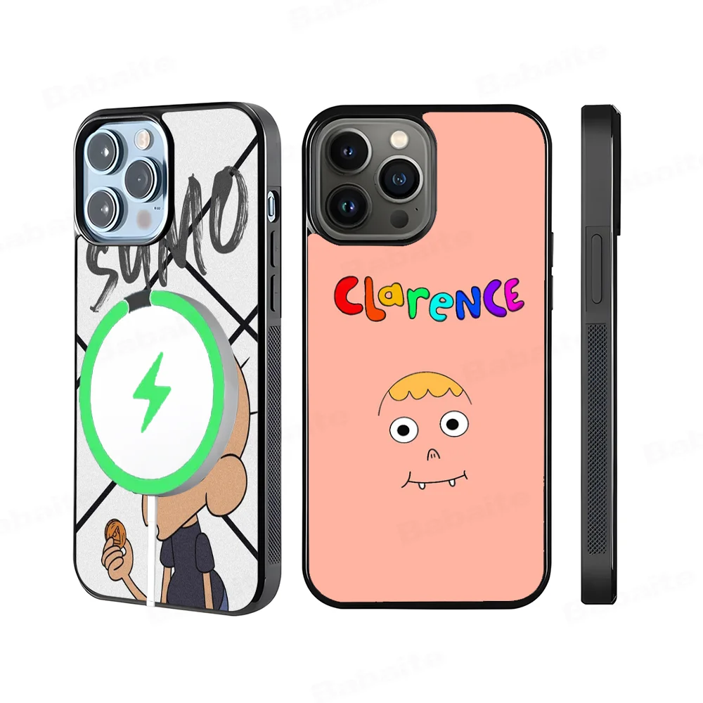 C-Clarence TV Phone Case Magnetic For iPhone 16 14 13 12 11 15 Pro Max Plus Magsafe Wireless Charge Cover