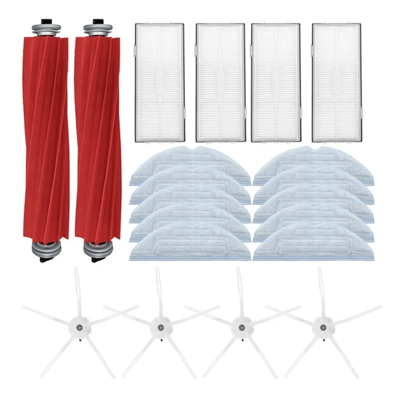 

20Pcs Hepa Filter Mopping Cloths Side Brush for Xiaomi Roborock T7S T7 Plus T7S Plus S7 Mopping Cloth Spare Parts Vacuum
