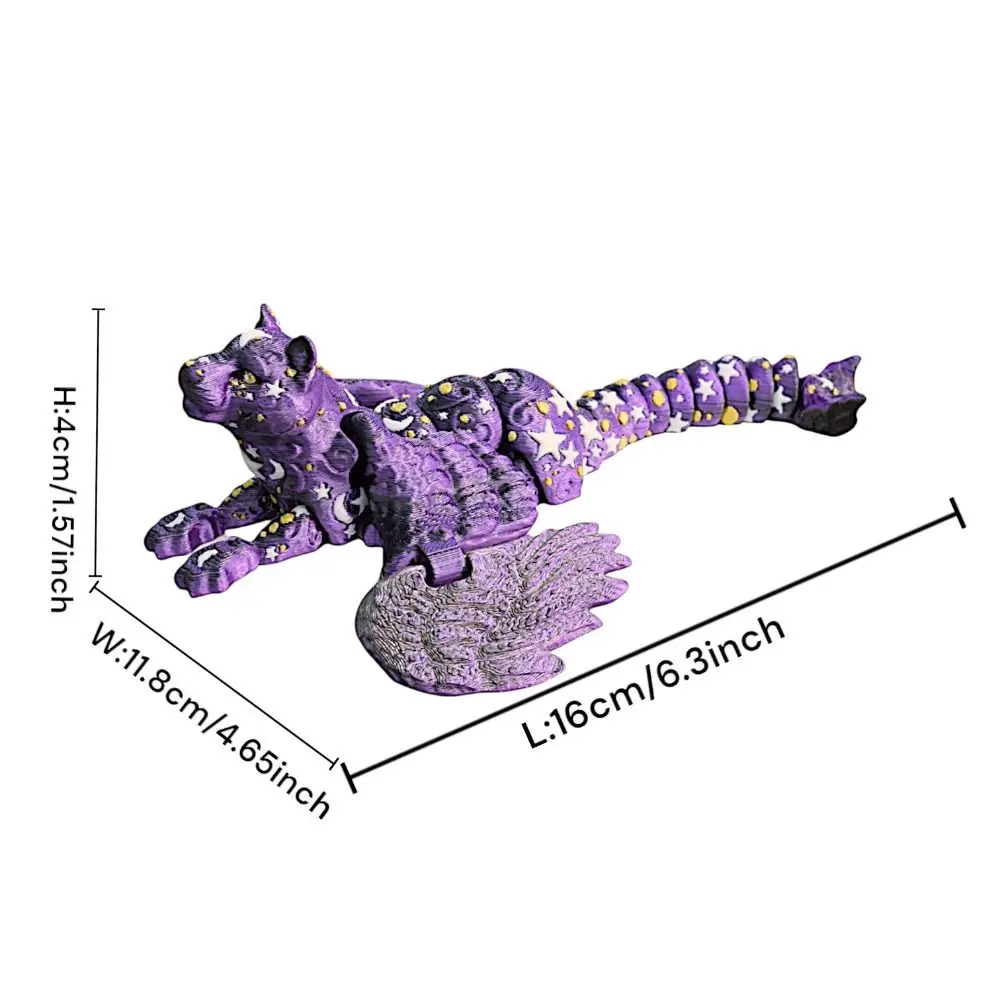 Подвижная 3D-модель льва с креативным дизайном, имитация животного, модель льва с крыльями, тематика «Звезды и Луна» (art.: 3920dbcddf970) - 3920dbcddf970