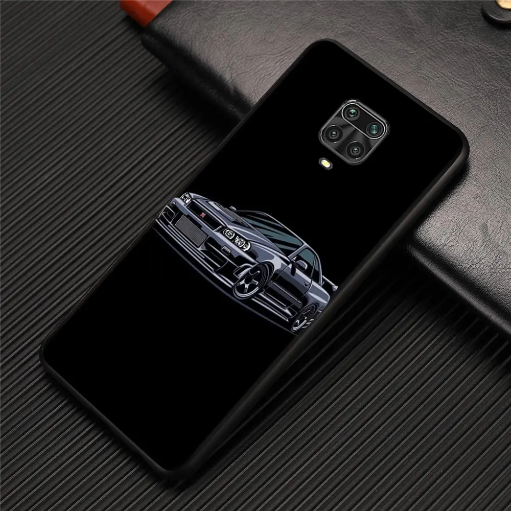 Чехол для Xiaomi Redmi Note 11 10Pro Max Capa note 9S 9 8 Pro 9T 8T 7 Funda redmi 10 k40 9C 9A Caso JDM Sport Car GTR EVO |