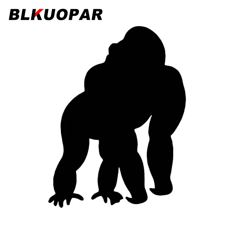 Горилла на автомобильной наклейке BLKUOPAR - смешная водонепроницаемая декаль с личностью, защитой от солнца, украшением для холодильника и мотоцикла.