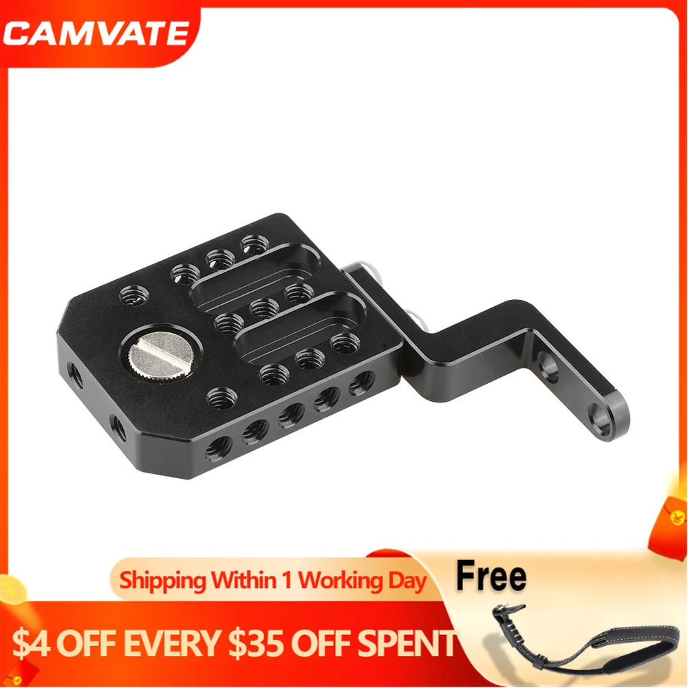 

CAMVATE Camera Versatile Connecting Cheese Plate With 1/4''-20 Thread Screw For Wireless Transmission System / Monitor / Light