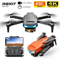 2022 rg107 drone obstacle avoidance hd 4k dual camera optical flow positioning four axis aircraft electrically adjustable camera