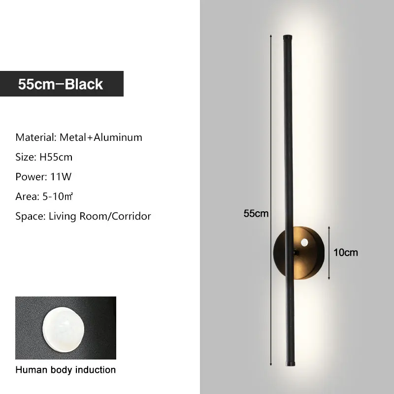 

Настенные светильники MANGDAL с датчиком движения