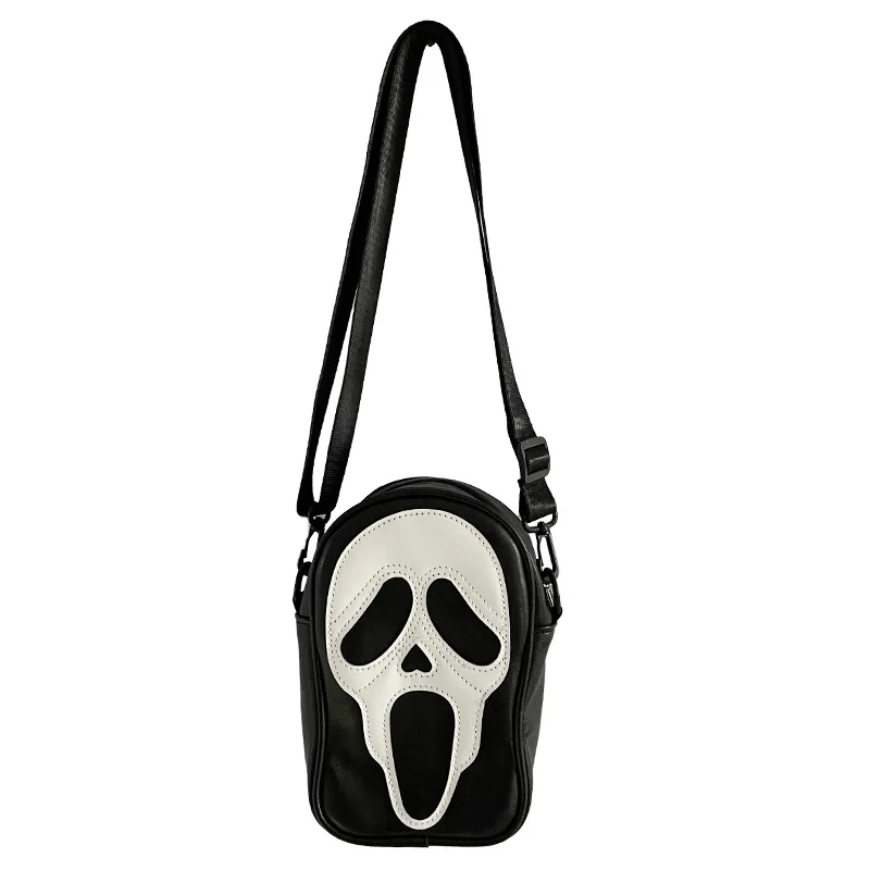 Y2K Vintage Korean Shoulder Underarm Funny Lovely Devil Ghost Tote Bag Ladies Bags Leather Zip Purses Bagutte Pu Handbags Women