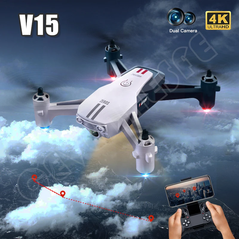 2022 Новый мини Дрон 4k Профессиональный с 1080P HD камерой V15 RC дроны складной