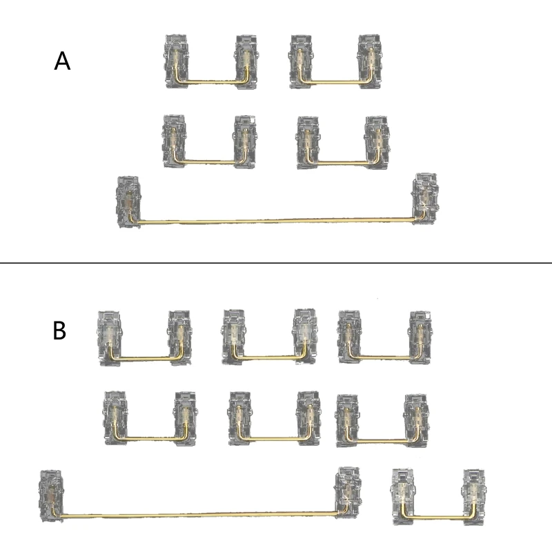 

Transparent Stabilizer Plate Mounted Keyboard Customized Repair Plate Stabilizer 6.25U for Mechanical Keyboard 61 / 104