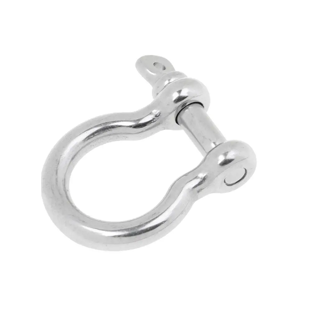 

8x Marine Chain Rigging Bow Shackle Captive Pin 304 Stainless Steel 6mm