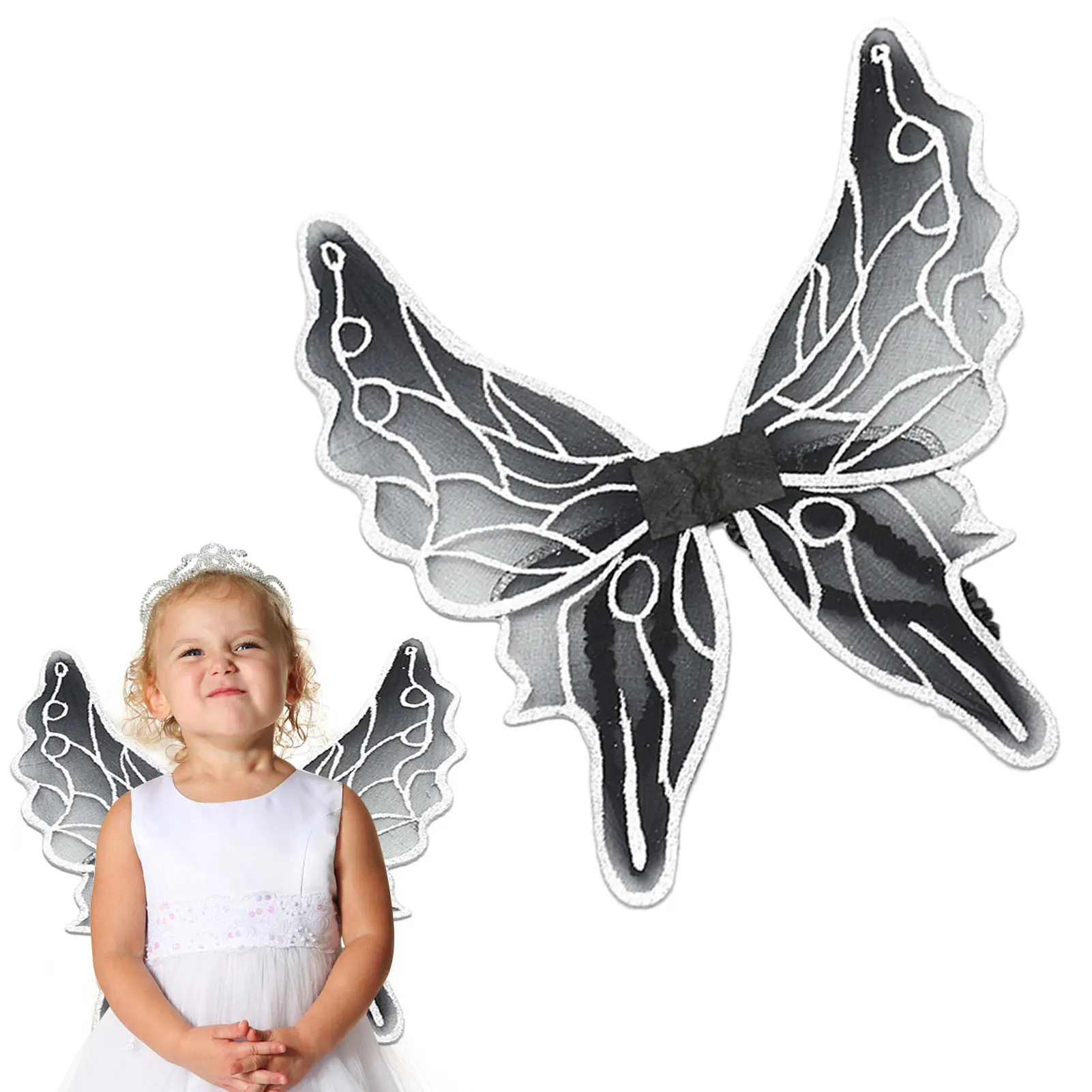

Fairy Wings Kids Elf Princess Angel Wings Children Halloween Party Cosplay Costumes Butterfly Wings Carnival Stage Performance