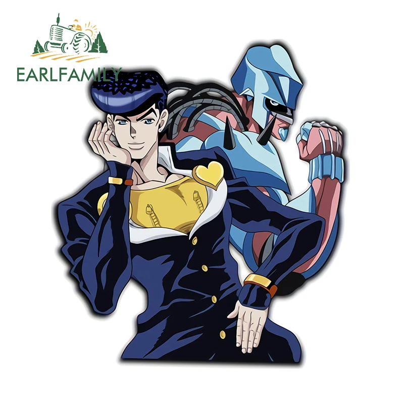 

EARLFAMILY 13 см x 11,8 см для Kujo Jotaro JoJo's невероятные приключения автомобильные наклейки водонепроницаемые креативные наклейки Защита двери автомо...