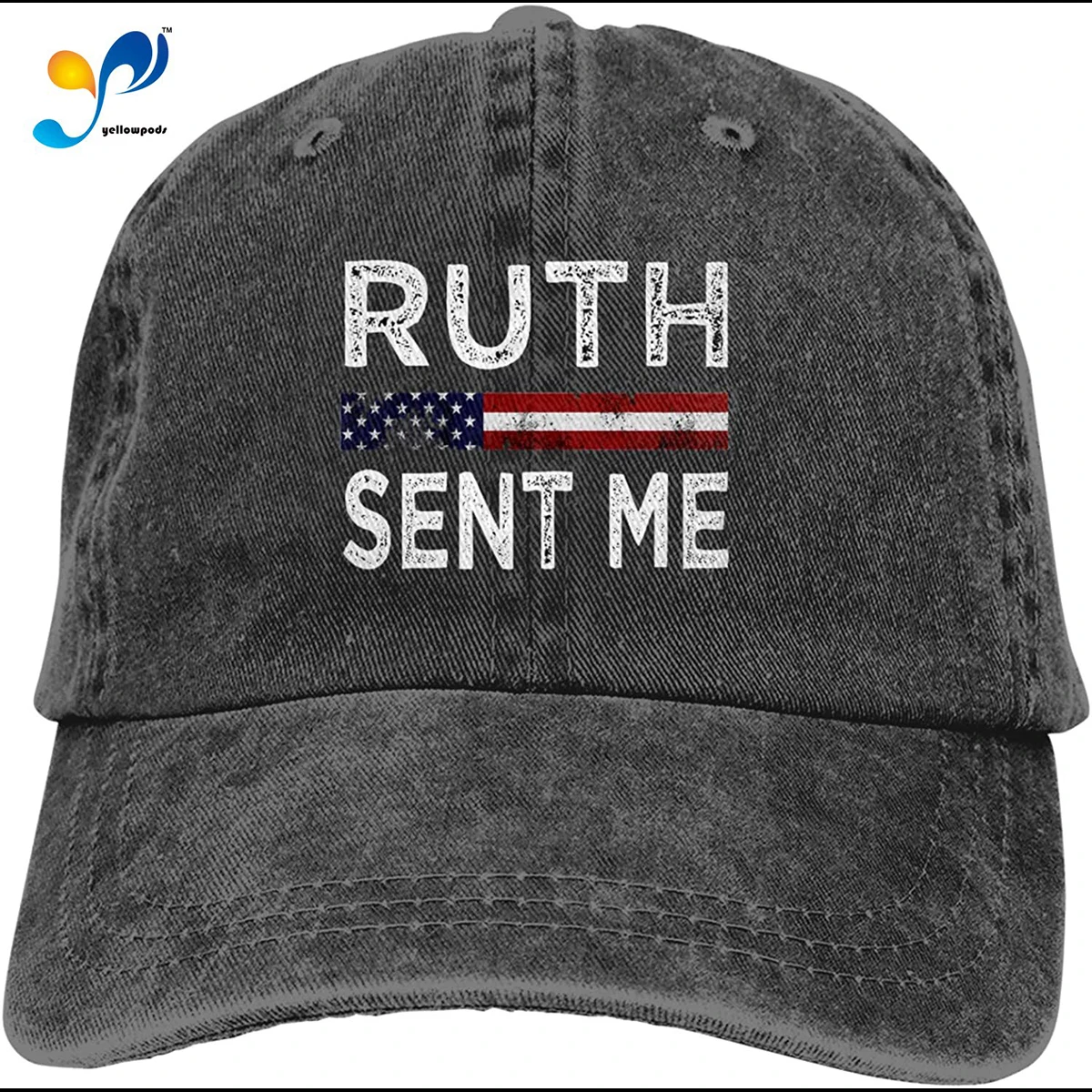 

Nototrious RBG Ruth Sent Me 10 Hat Vintage Denim Baseball Caps Cotton Dad Hat Adjustable Sandwich Hat Unisex Sombrero De Mujer