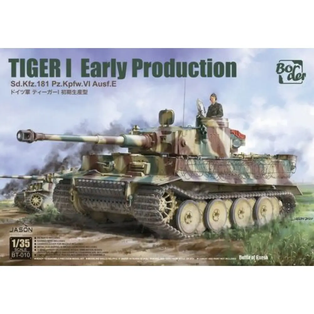 

Hobby Kit Border BT-010 1/35 Tiger I Early Production - July to August 1943 Kursk - Scale Model Kit DIY Toy