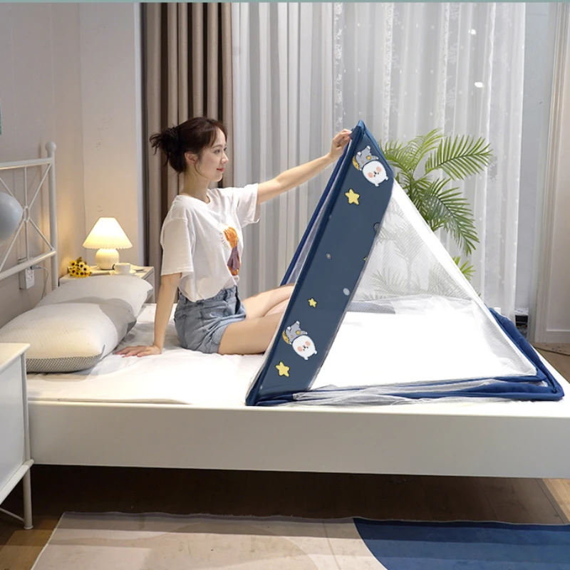 Складная противомоскитная сетка без дна для дома легко устанавливается