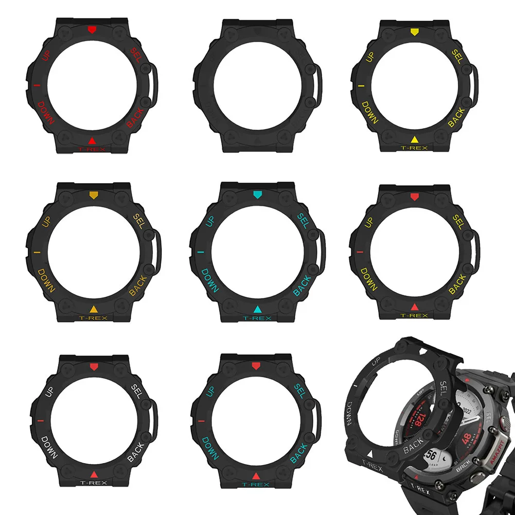 

Чехол для умных спортивных часов, Жесткий Чехол из поликарбоната, защитная рамка для часов Amazfit T-rex 2, полноразмерные кнопки, защита от столкн...